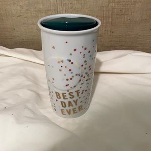 Best day ever Starbucks ceramic coffee tumbler.